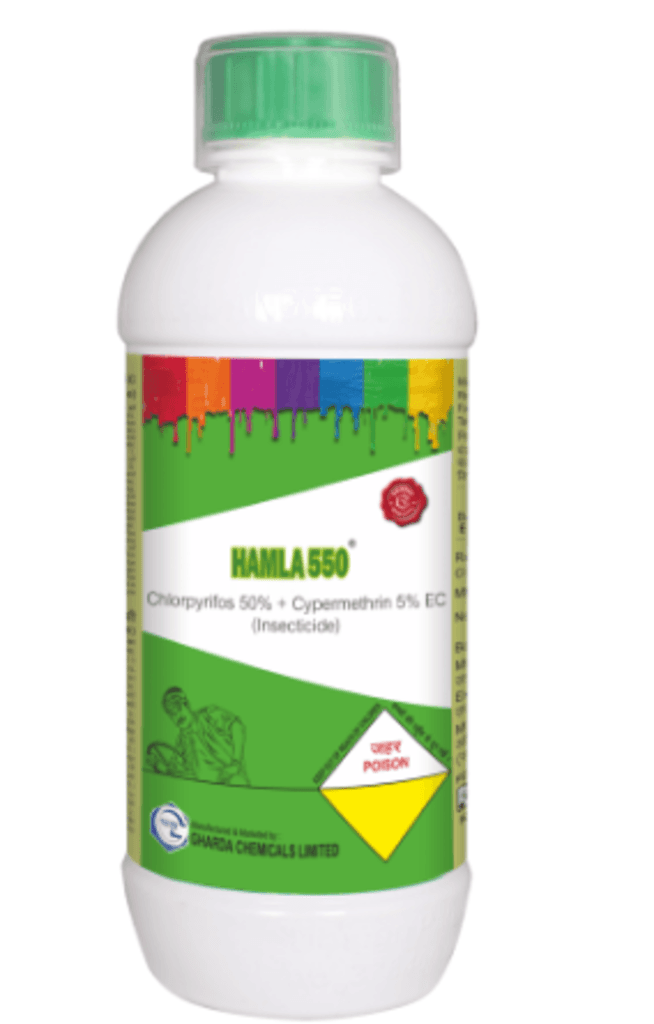 Hamla 550 (Chlorpyrifos 50% + Cypermethrin 5% EC) Insecticide