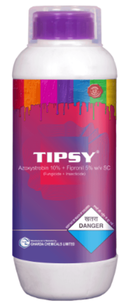 Tipsy (10% Azoxystrobin and 5% Fipronil SC) Insecticide + Fungicide